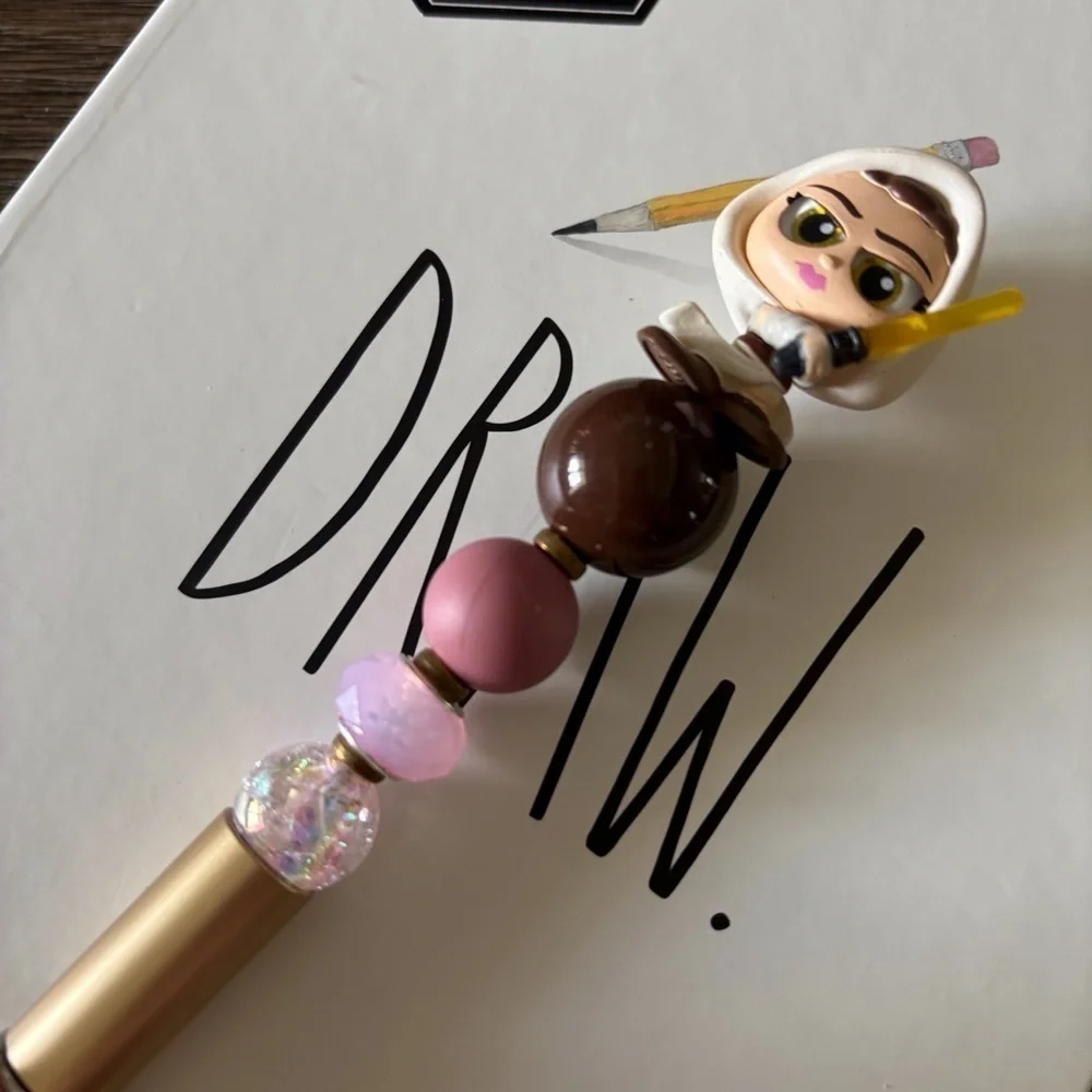Disney Doorables: Star Wars: Rey handmade beaded pen